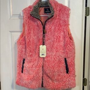 Simply Southern Pink Fleece Vest